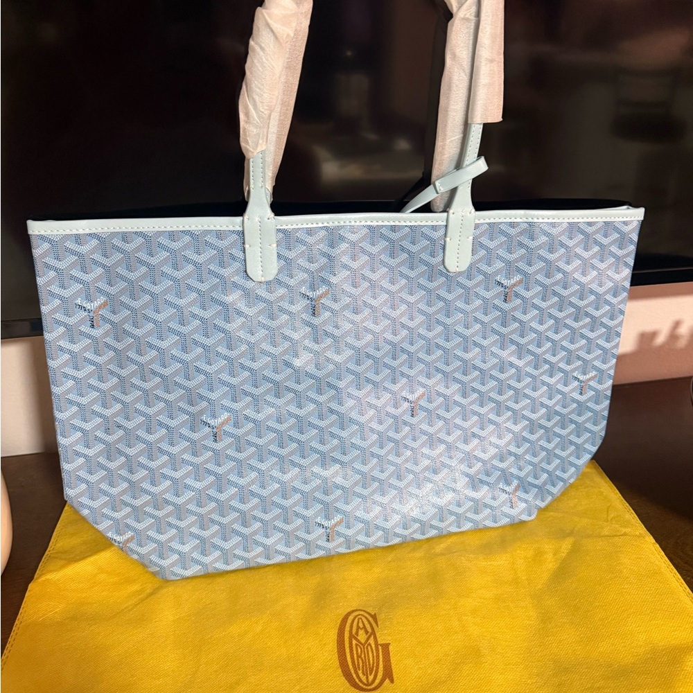 Blue Designer Tote Bag